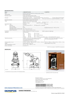Olympus Biological Microscope CX23: Features and Specifications