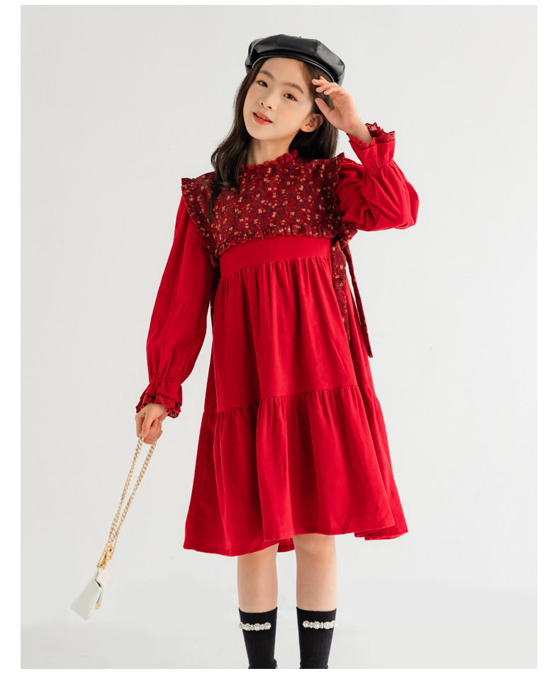 Red Girls Casual Dress