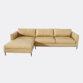 Italienisches Larson Sofa aus braunem Anilinleder