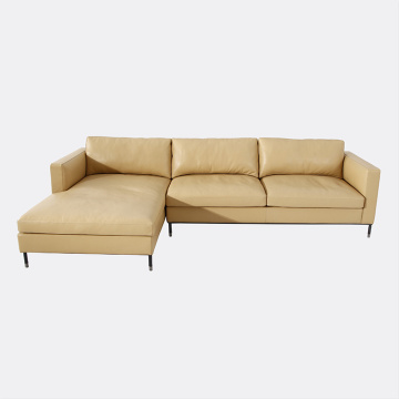 Italian Brown Aniline Leather Larson Sofa