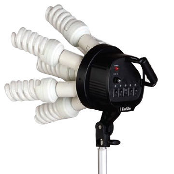 Studio lights, continuous light, 5-, 7- or 9-head soft box socket, can hold any bulb with E27 base