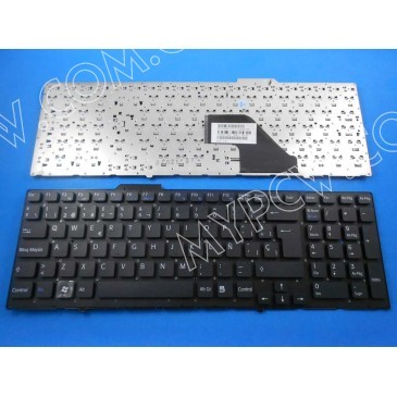 spanish teclado for SONY VPC-F11,F12,F13 black(no frame) 550102H34-203-G new