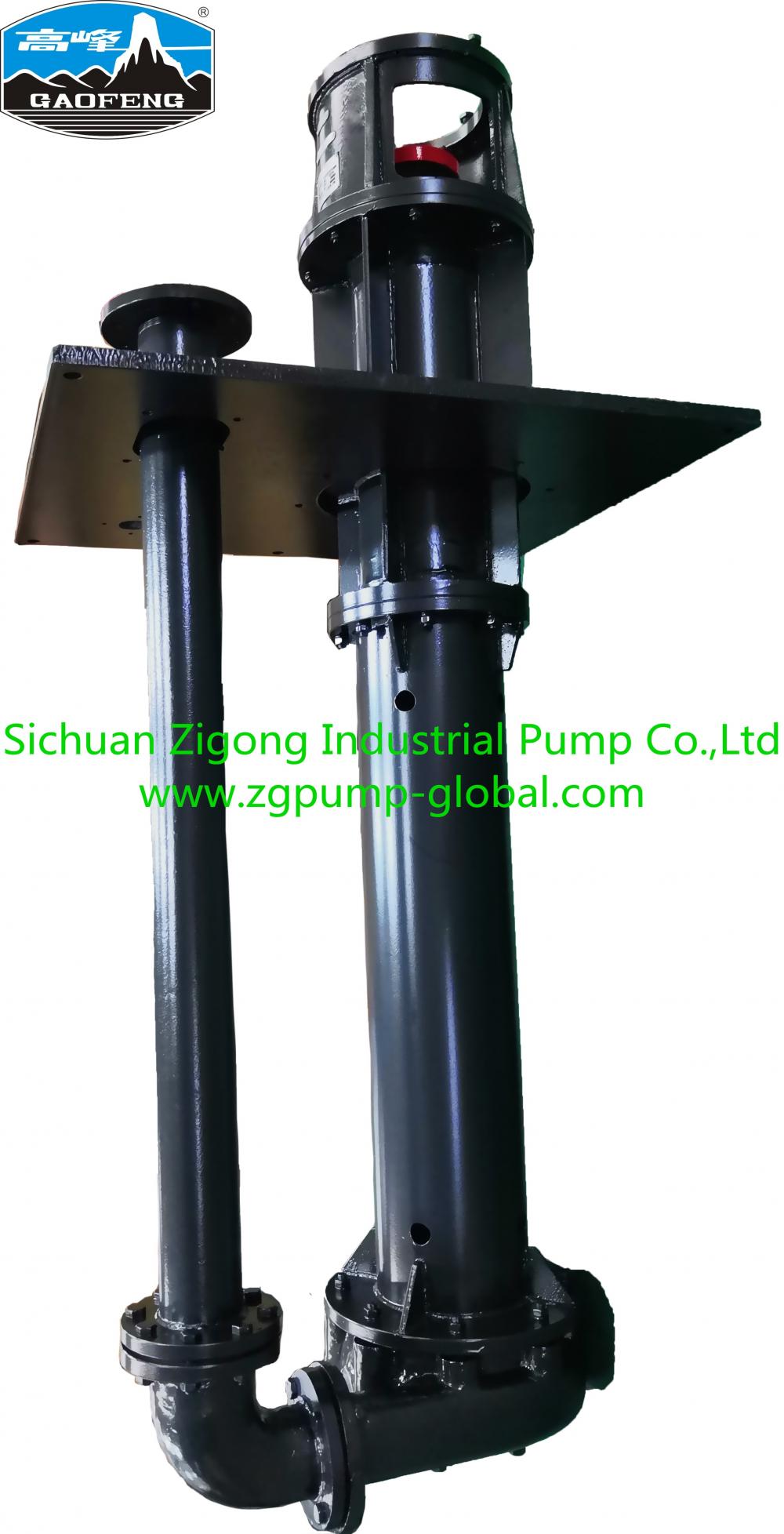 Vertical slurry liquid submerged pump for industry