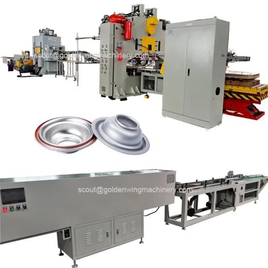 Insecticide Spray Tin Can Top Bottom Production Line