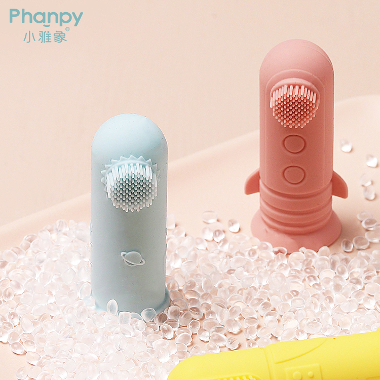 Hot Chinese Silicone Teething Finger Toothbrush For Babies