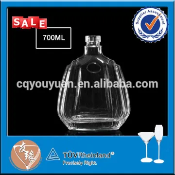 Liquor use moulded special shape glass bottle 700ml