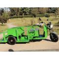Four-barrel electric three-wheeled garbage truck