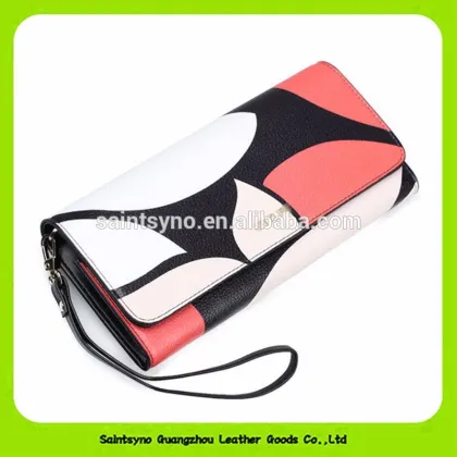 16946 Cowhide leather envelope wallet leather ladies wallet