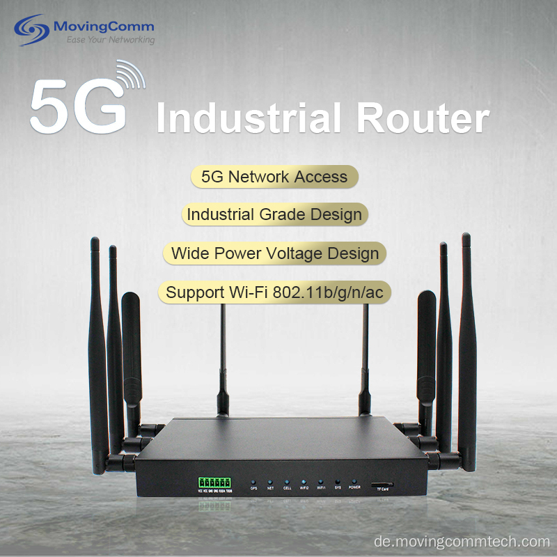 M2M Industrial GPS RS232/RS485 Serienhafen 5G Router