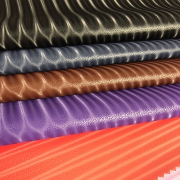 Wave Pattern PU Leather untuk Notebook Binding Album