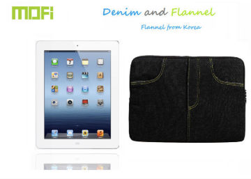 Dark Brown Flannel Durable Ipad Protective Cases Anti-dirt