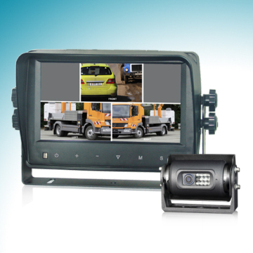Car Backup Camera System with Quad Car Monitor and Auto Camera (MO-118D, CW-655)