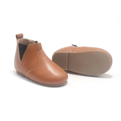 Leather Winter Brown Children Chelsea Boots