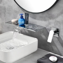 Faucet basin kamar mandi tuas tunggal dipasang di dinding