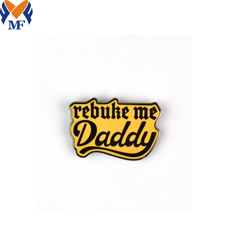 Daddy Letter Enamel Pin