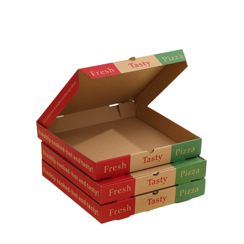 stock corrugated pizza box
