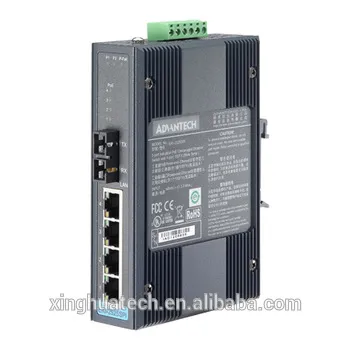 Advantech 5-port Industrial PoE Switch Single-Mode EKI-2525SPI-AE