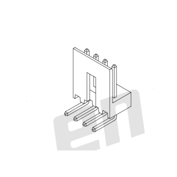 2.50mm ملعب 90 ° رقاقة AW2544VR-XP