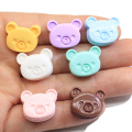 Resin Milk Chocolate Bear Head DIY Craft Slime Filler Sweet Candy Animal Phone Case Ornament Dollhouse Toys