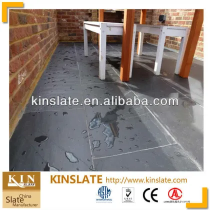 Kinslate Factory Direct Floor Tiles Slate Floor Tiles Black Color Slate Floor Tiles