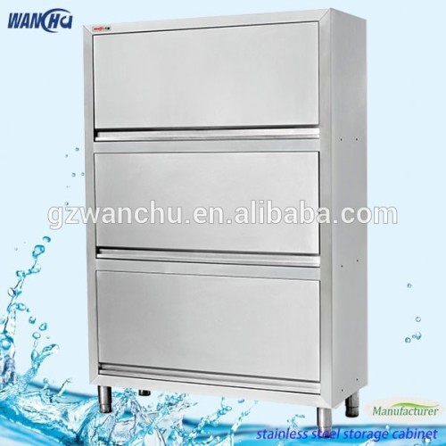 Restaurant Three Doors Stainless Steel Kitchen Storage Cabinet/Commercial Kitchen Stainless Steel Storage Cabinet