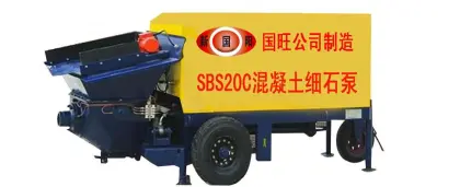 Concrete conveying pump