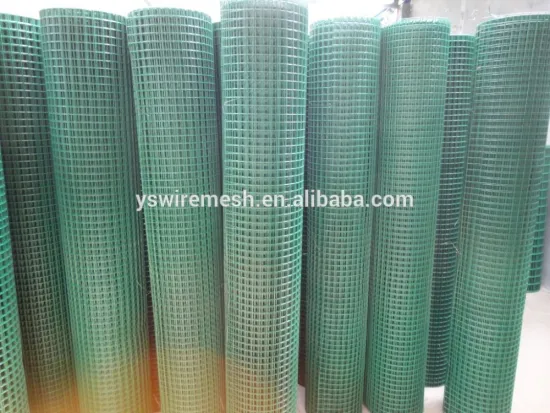 BWG16 pvc green coated welded wire mesh