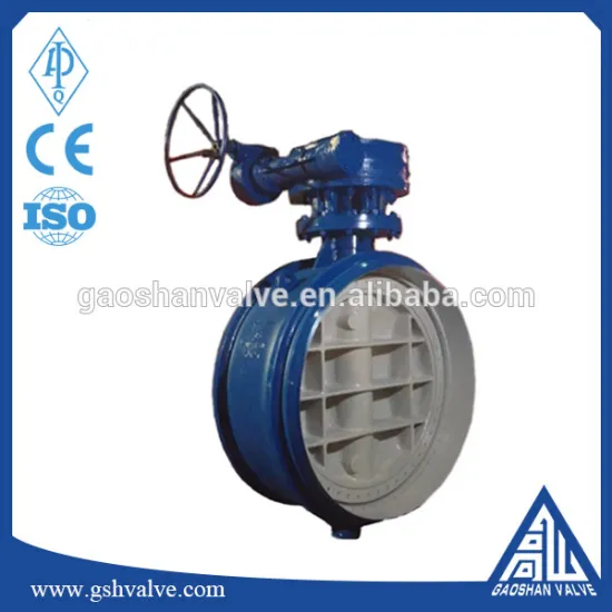 butt weld bidirectional seal butterfly valve PN25 DN1400
