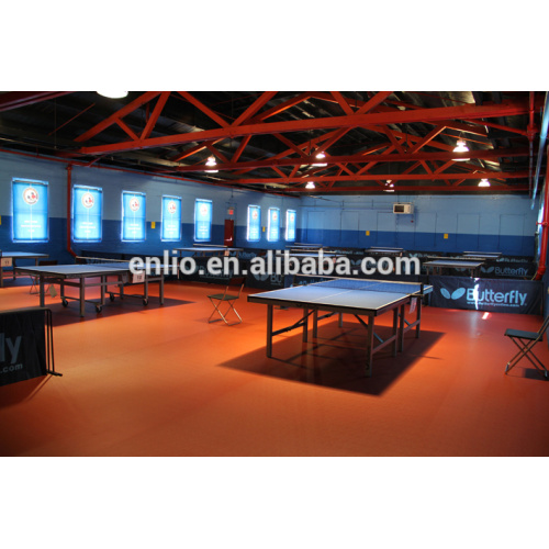 Suelo de PVC para tenis de mesa con ITTF