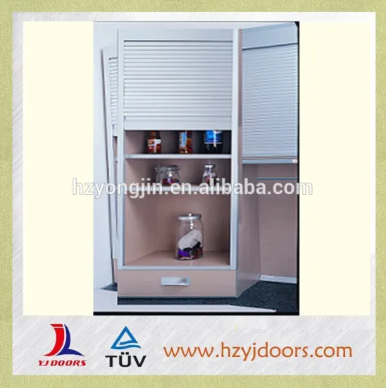 2015 new design high quality aluminum roller shutter cupboard door