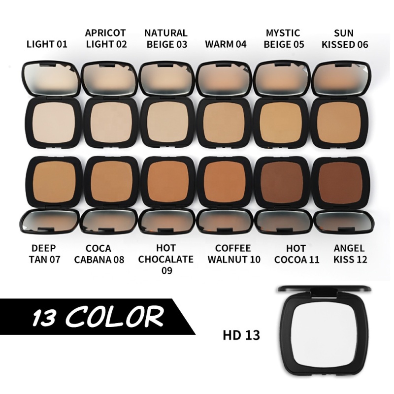 Neutral Logo-Free Concealer Powder Cake for Dark Skin Tones - Small Batch Spot Goods