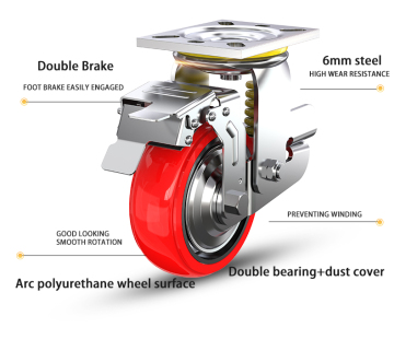4 inch heavy duty spring loaded casters