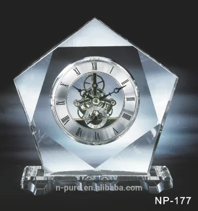 hot selling star crystal desk clocks