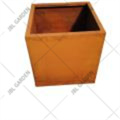 Pots de fleurs en acier Corten Rust Red