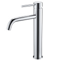 Copper Single Hole Brushed Nickel Vessel Sink Faucet