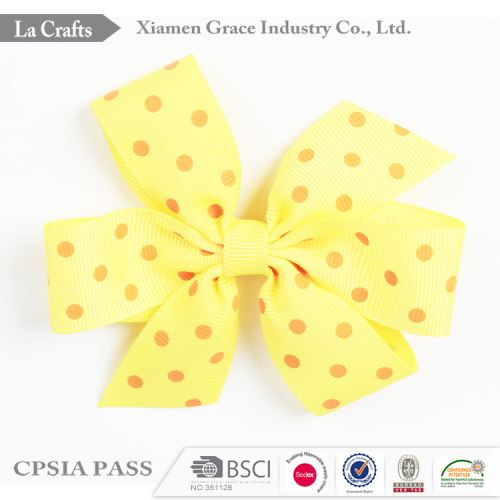 Fashion Design Cute Style hair clips with ribbon bow bow hairpins for sales