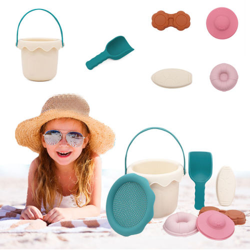 Летна пренослива кофа со силиконска песочна плажа играчки за играње