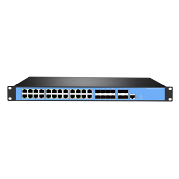 L3 Managed 32 Port Gigabit PoE Network Switch for CCTV IP Cameras