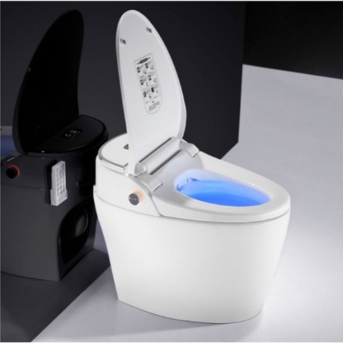 Gold Toilet Flush High-Tech Automatic Floor Mounted Smart Toilet