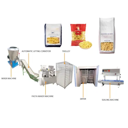 China CE Manufacturer Macaroni / Pasta / Spaghetti Machine / Spaghetti Pasta Production Line