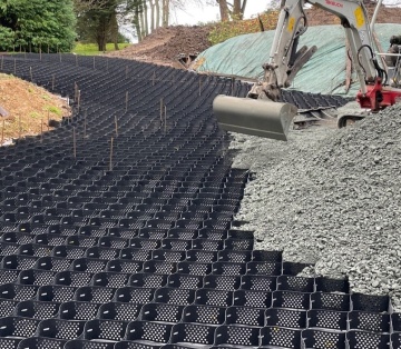 Hdpe Retaining Wall Honeycomb Grid for Road Construction Slope Protection