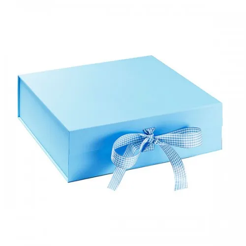 Printed Magnetic Closure Box With Ribbon Tied