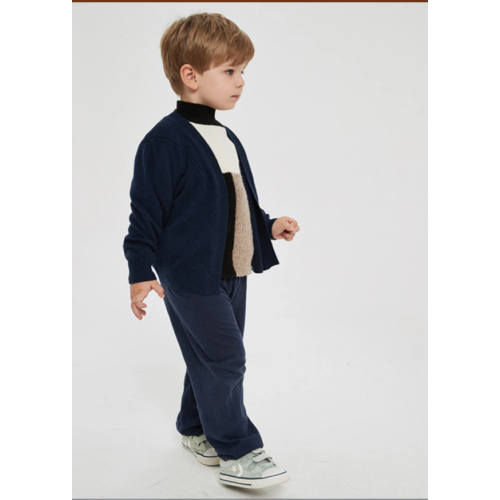 boy's pure cashmere cardigan sweater with pockets