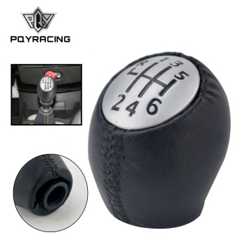 Leather 6-Speed Manual Gear Shift Knob for Renault Megane Scenic Laguna Espace Master and Vauxhall Opel