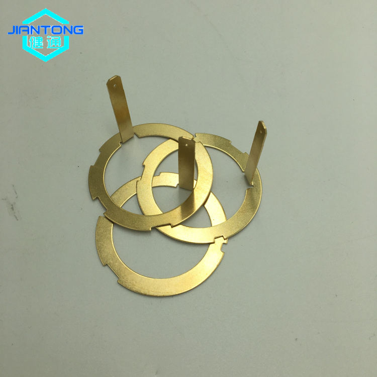 Custom gold plated copper electrical contact spring