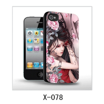 Art Picture 3d Iphone4 Case Cover,pc Case Rubber Coated 