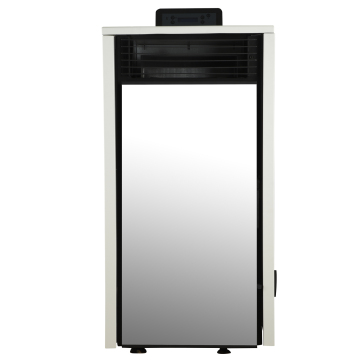 Freestanding Multi-Fuel Stove for Indoor Room Heating - Wood and Pellet Burning Stove Fireplace Burner
