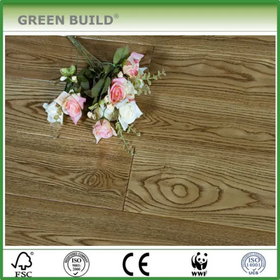 Ash Hand scraped Oak color Solid Wood Flooring