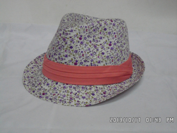 Mens Straw Fedora