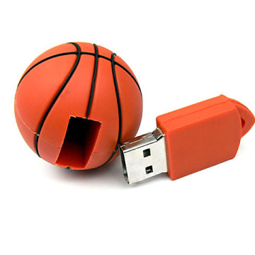 PVC Basketball Shaped USB 2.0 Flash Drive Memory Stick Storage Thumb U-Disk